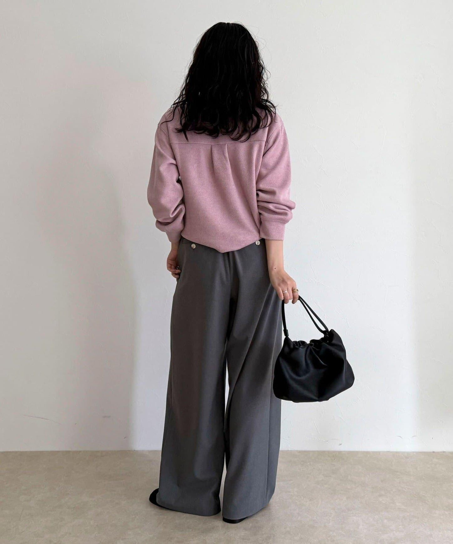 針織短款套頭衫