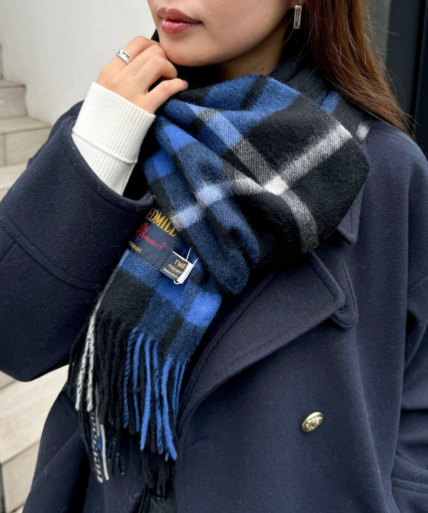 【TWEED MILL】羊毛格紋圍巾48