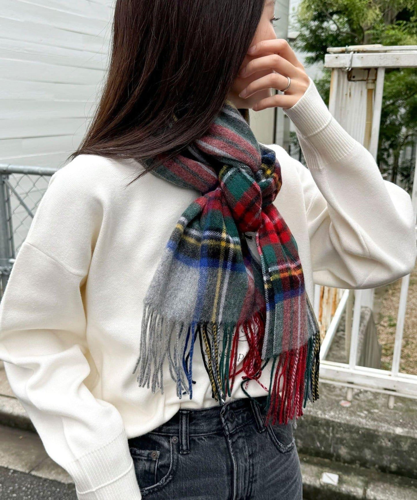 【TWEED MILL】羊毛格紋圍巾48