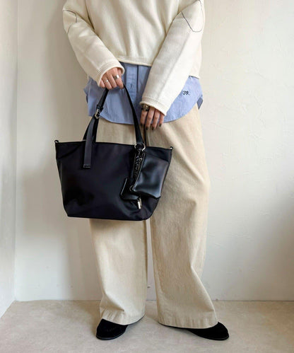 附化妝包掛飾尼龍托特包