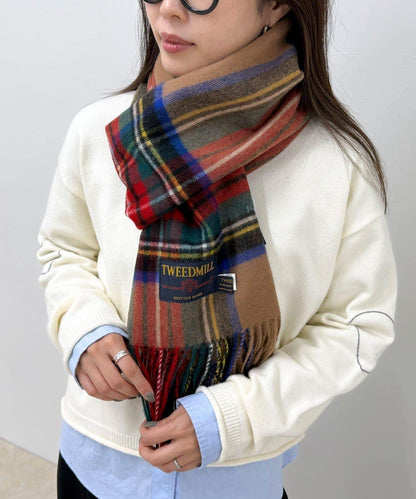 【TWEED MILL】羊毛格紋圍巾48
