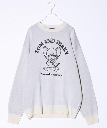 【MICKEY&JERRY】男女同款提花針織衫