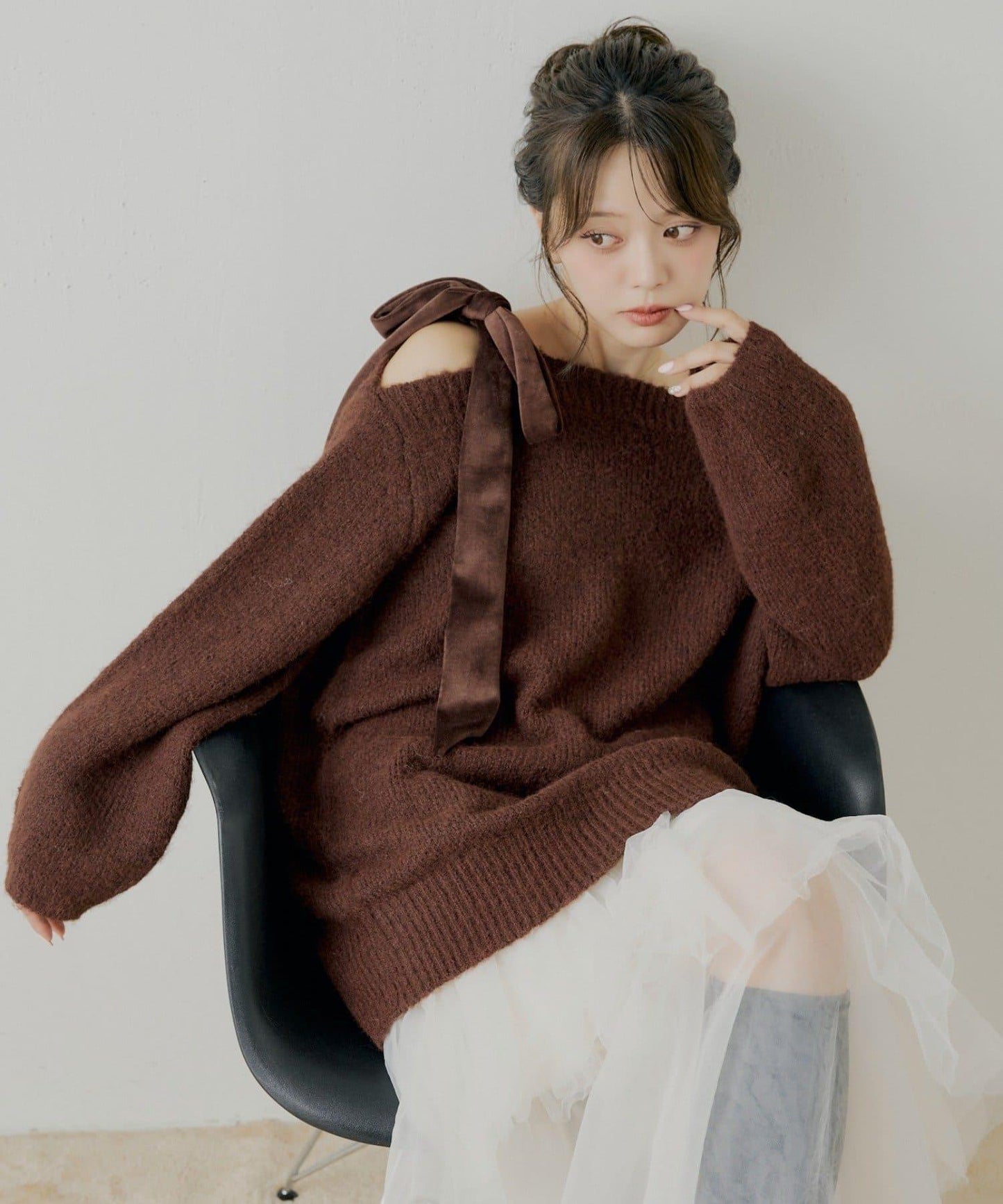 【復刻】天鵝絨蝴蝶結連帽連衣裙