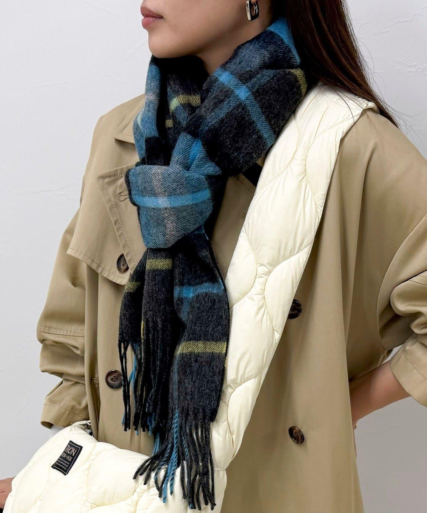 【TWEED MILL】羊毛格紋圍巾48