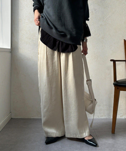 【DouDou】纖維寬鬆休閒褲