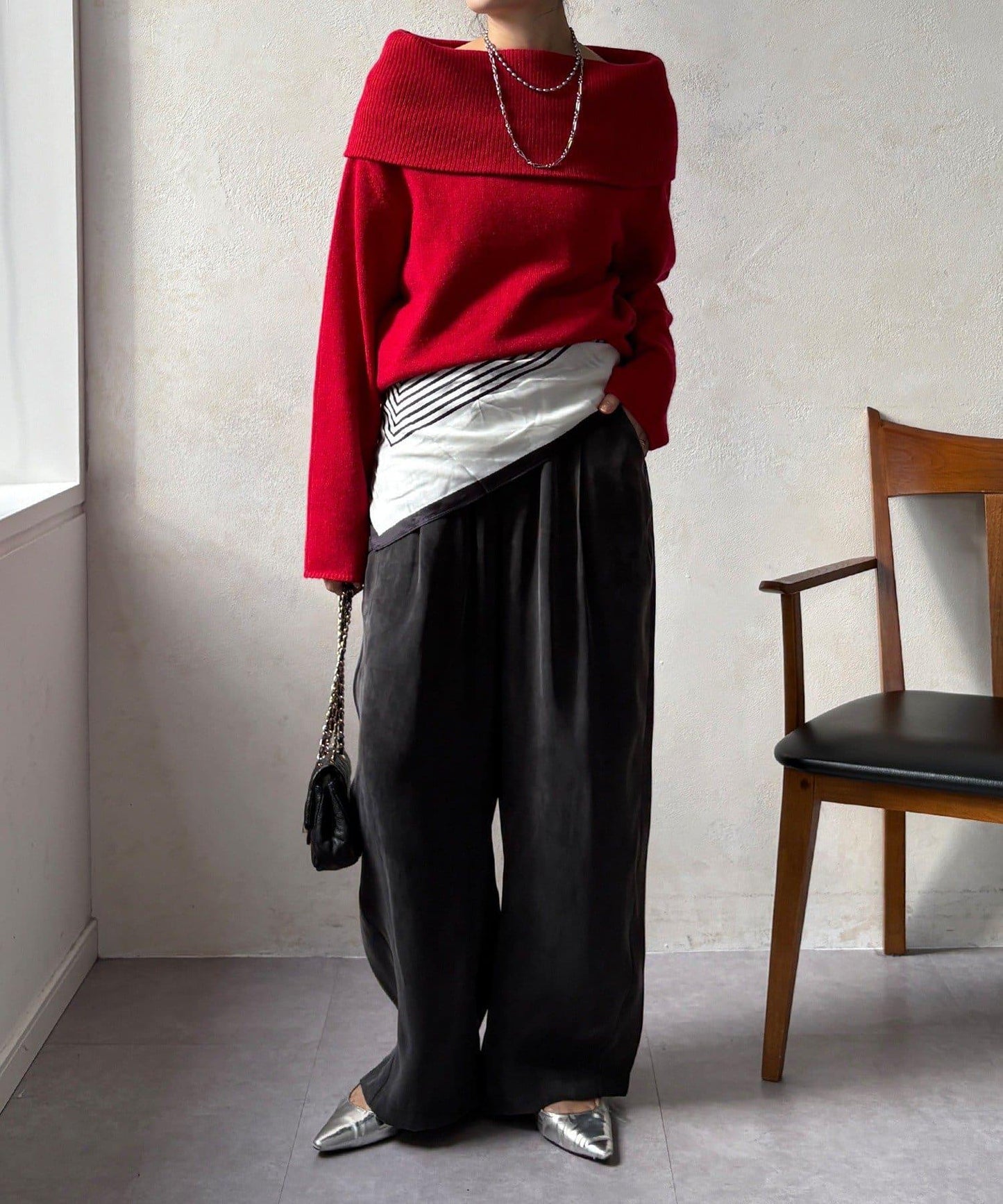 【DouDou】纖維寬鬆休閒褲