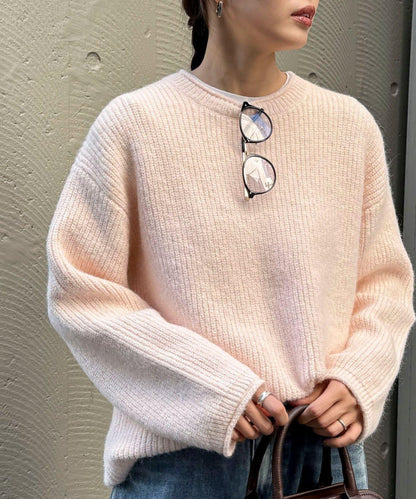 中長款單面針織套頭衫