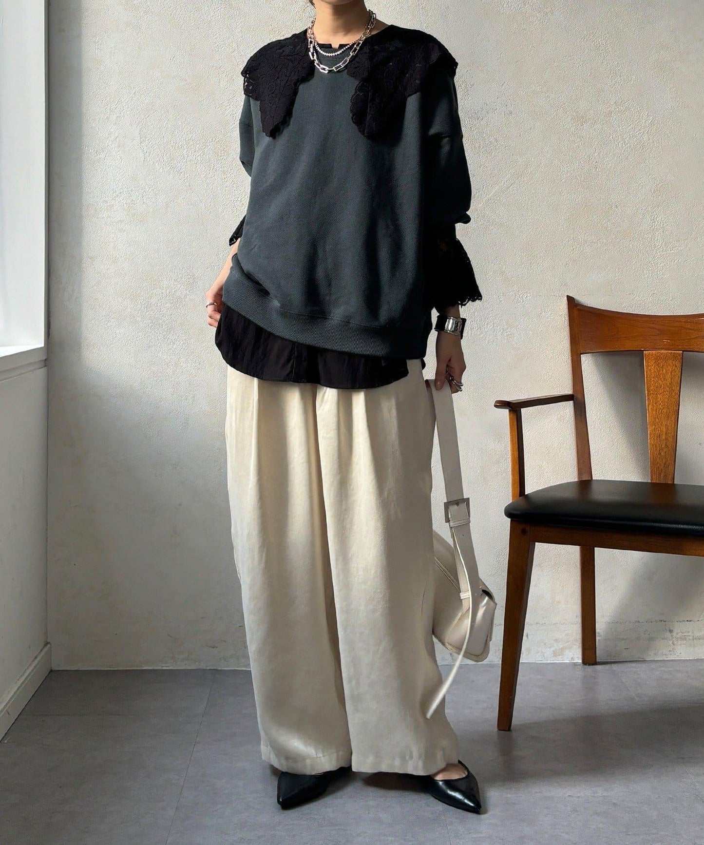 【DouDou】纖維寬鬆休閒褲