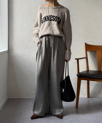 【DouDou】纖維寬鬆休閒褲