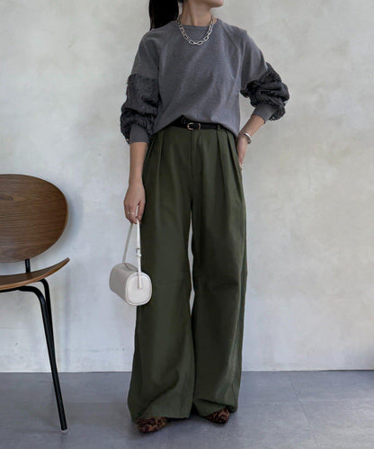 拼接帶刺繡套頭衫