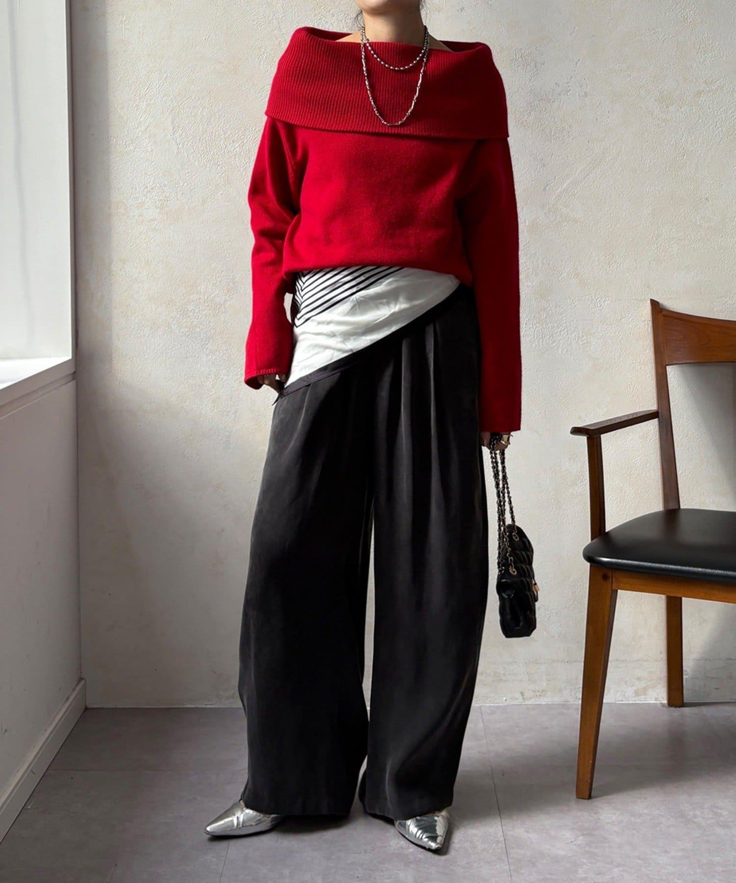 【DouDou】纖維寬鬆休閒褲