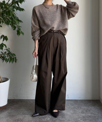 馬海毛混紡套頭衫