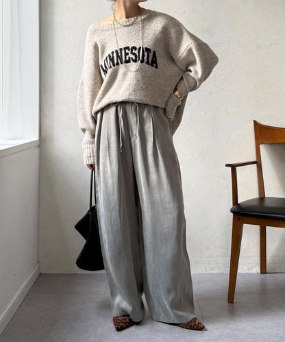 【DouDou】纖維寬鬆休閒褲