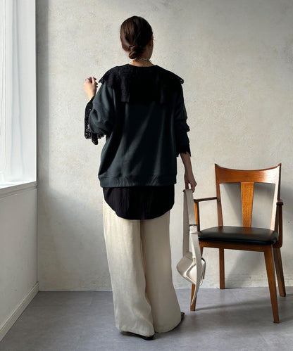 【DouDou】纖維寬鬆休閒褲