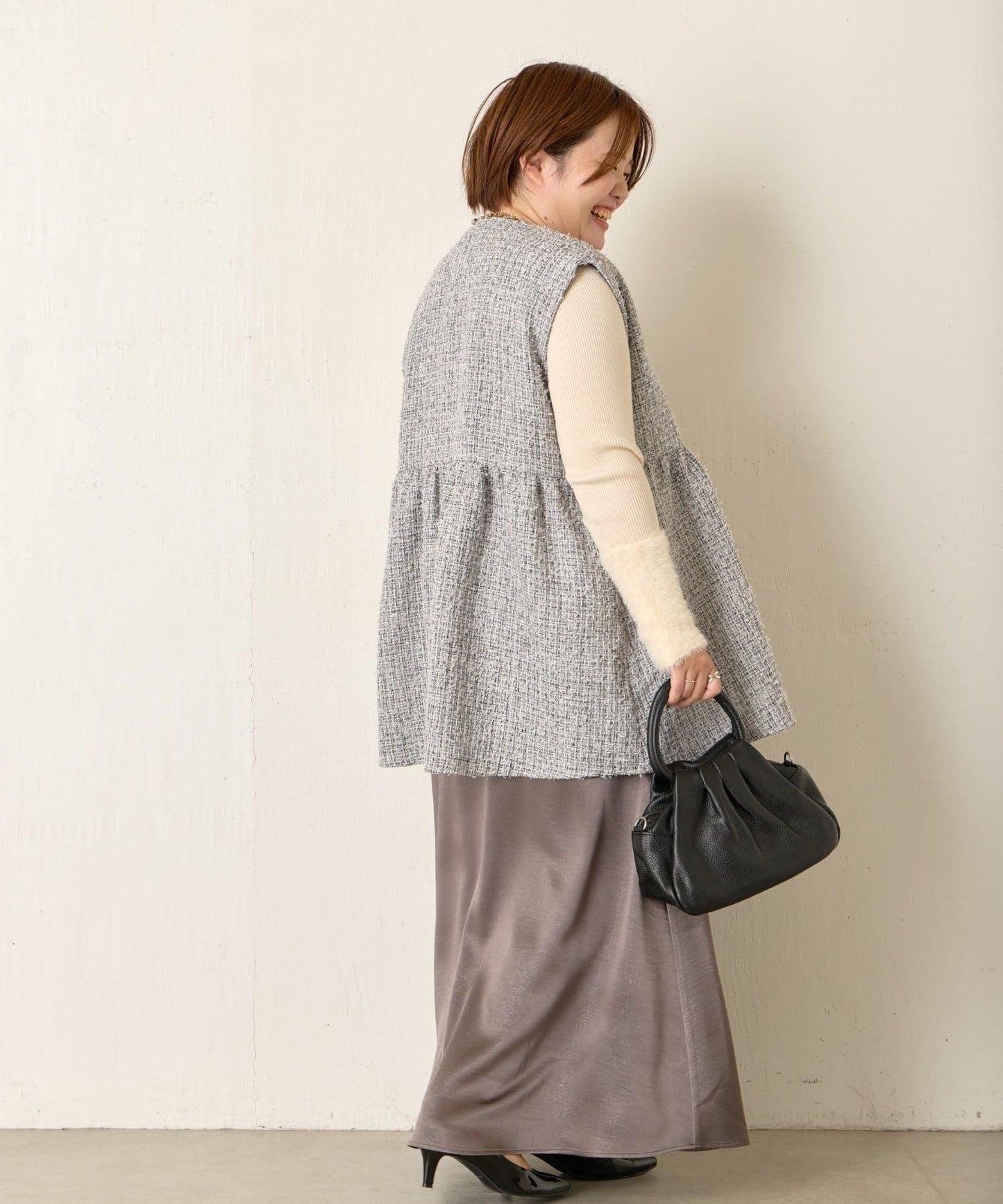 【さわゆい企畫】粗花呢荷葉邊馬甲