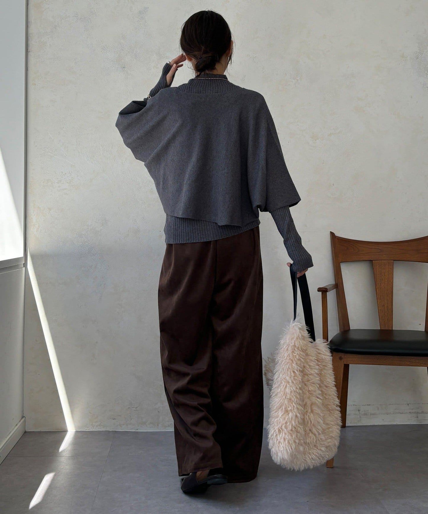 披肩套裝針織衫