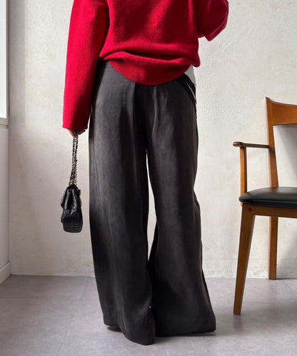 【DouDou】纖維寬鬆休閒褲