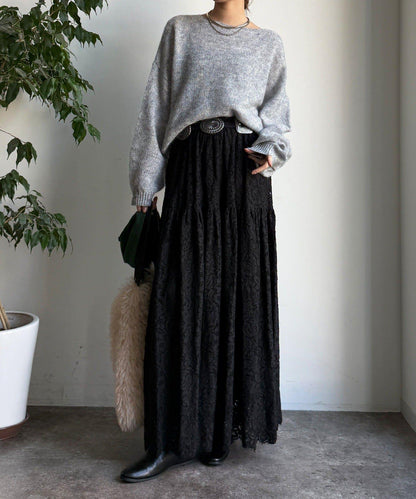 馬海毛混紡套頭衫