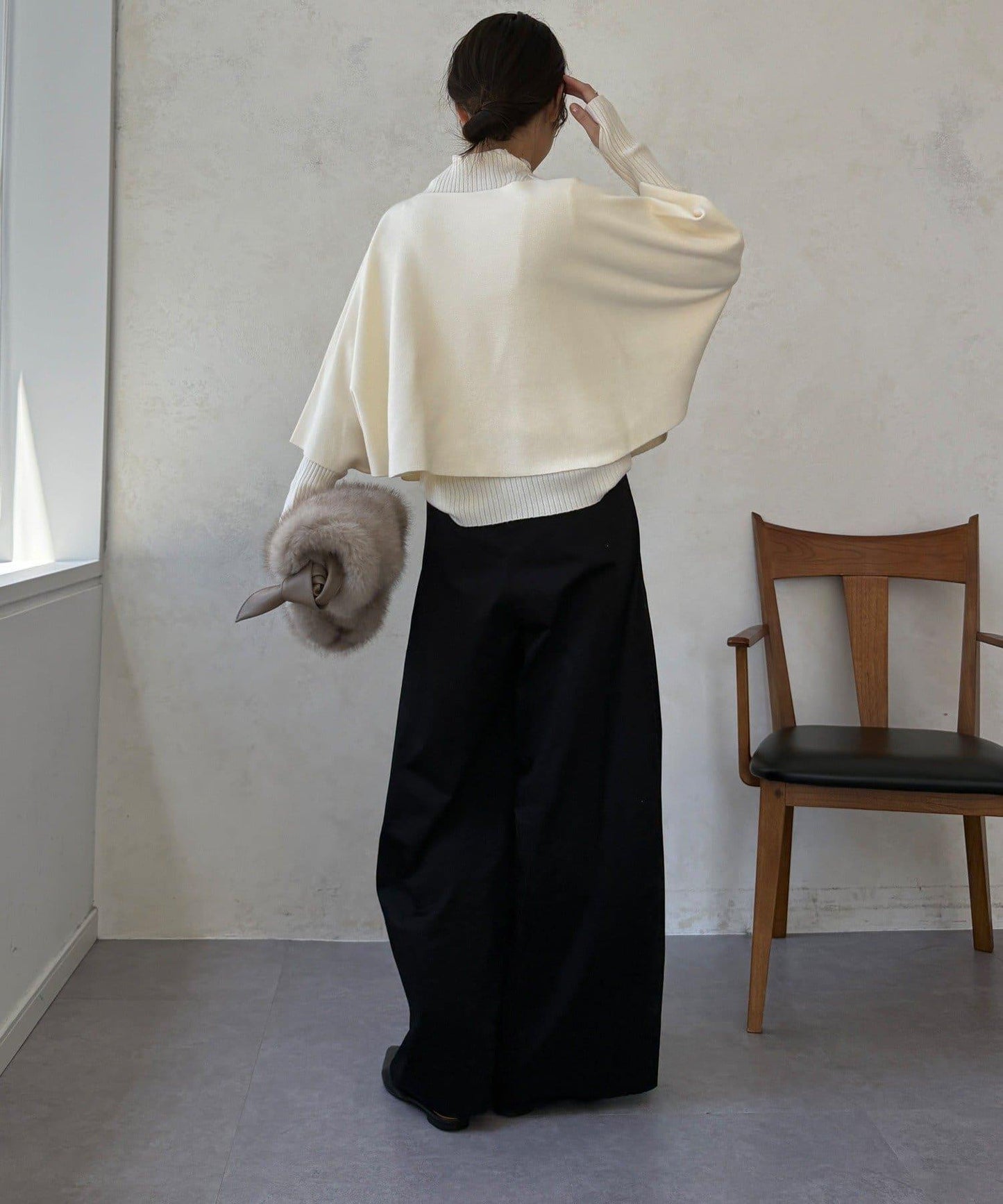 披肩套裝針織衫