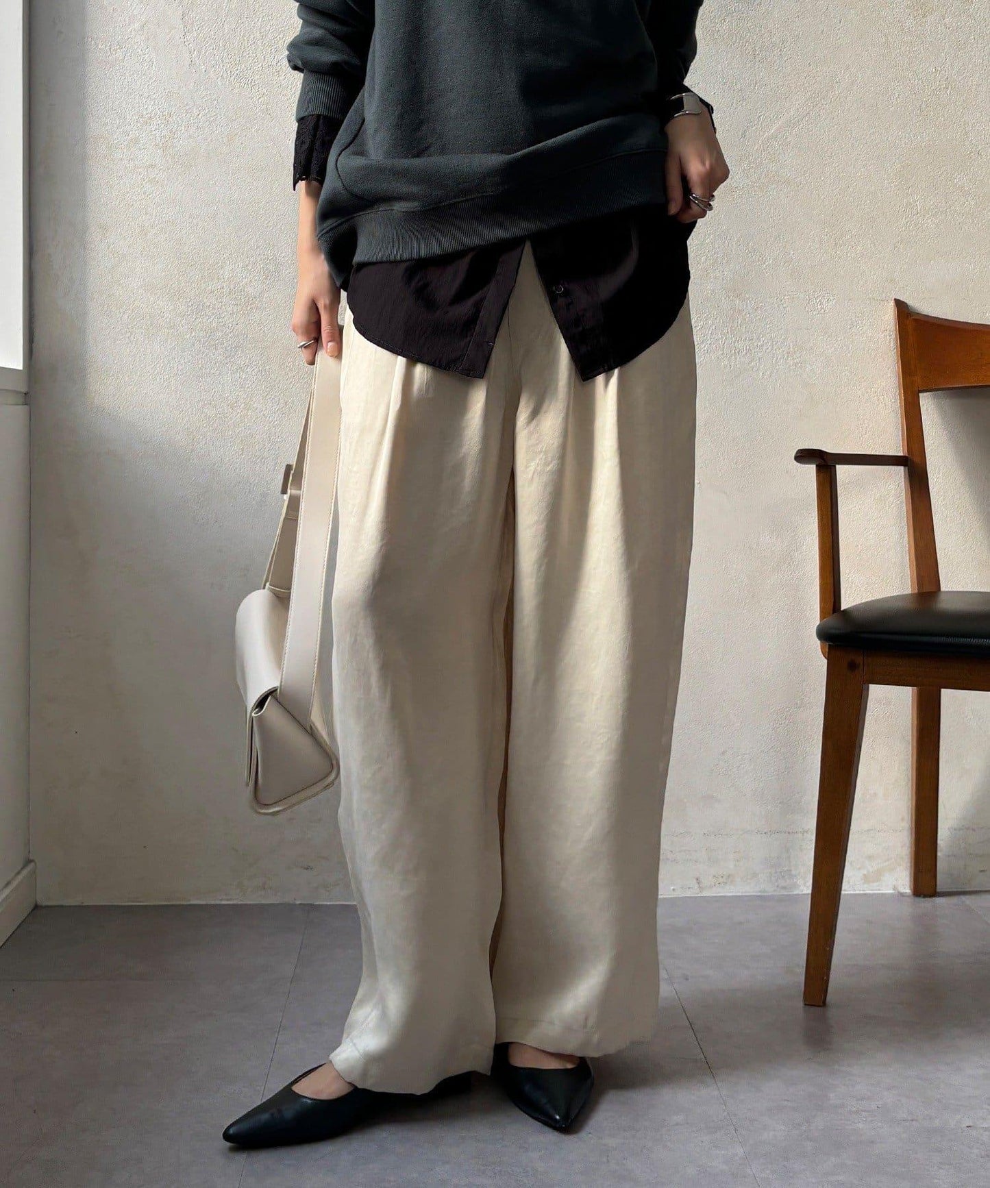 【DouDou】纖維寬鬆休閒褲