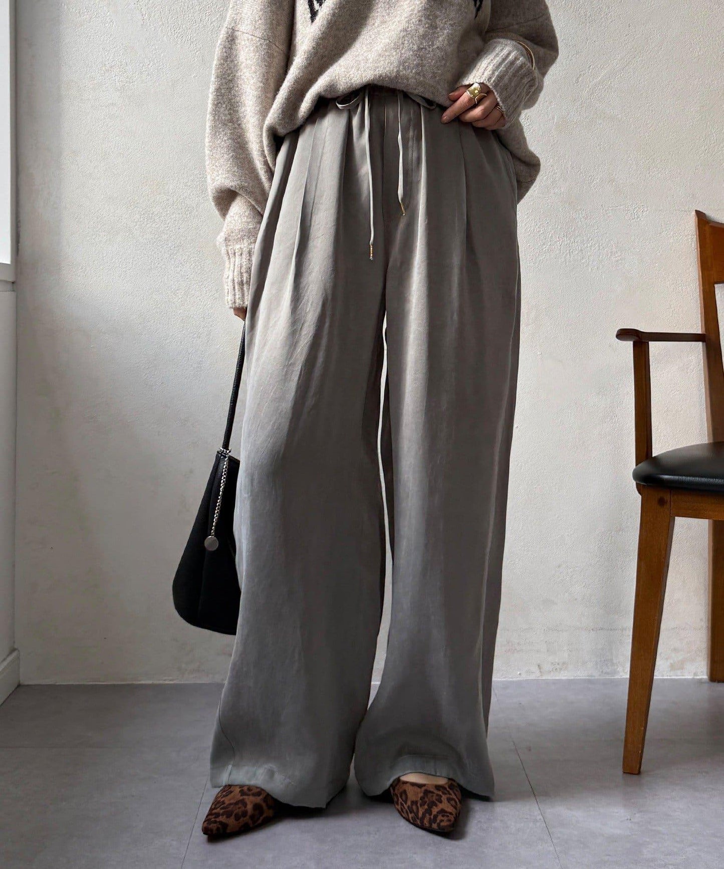 【DouDou】纖維寬鬆休閒褲