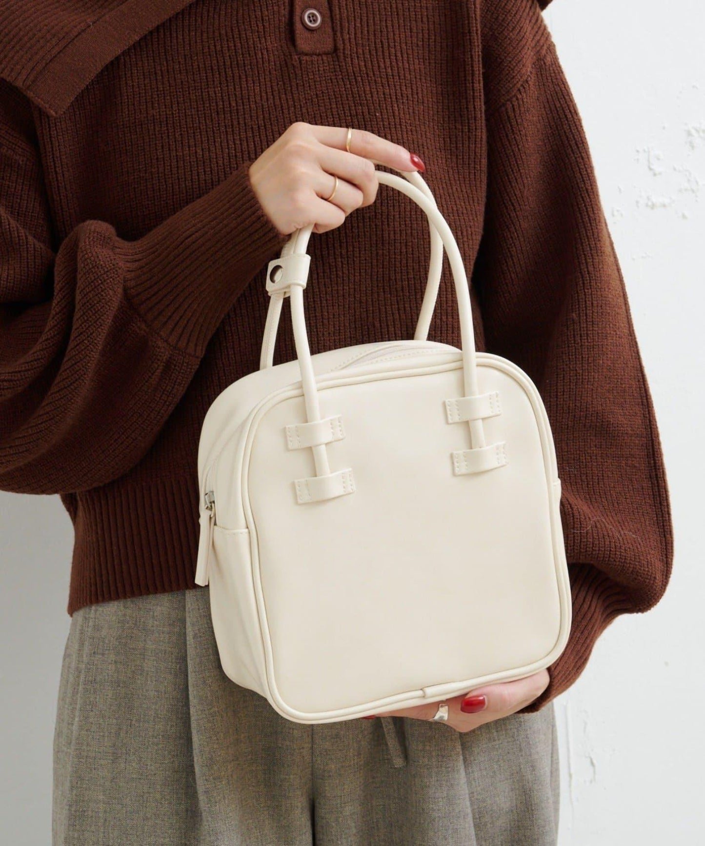 【Kastane】B方形基礎手提包