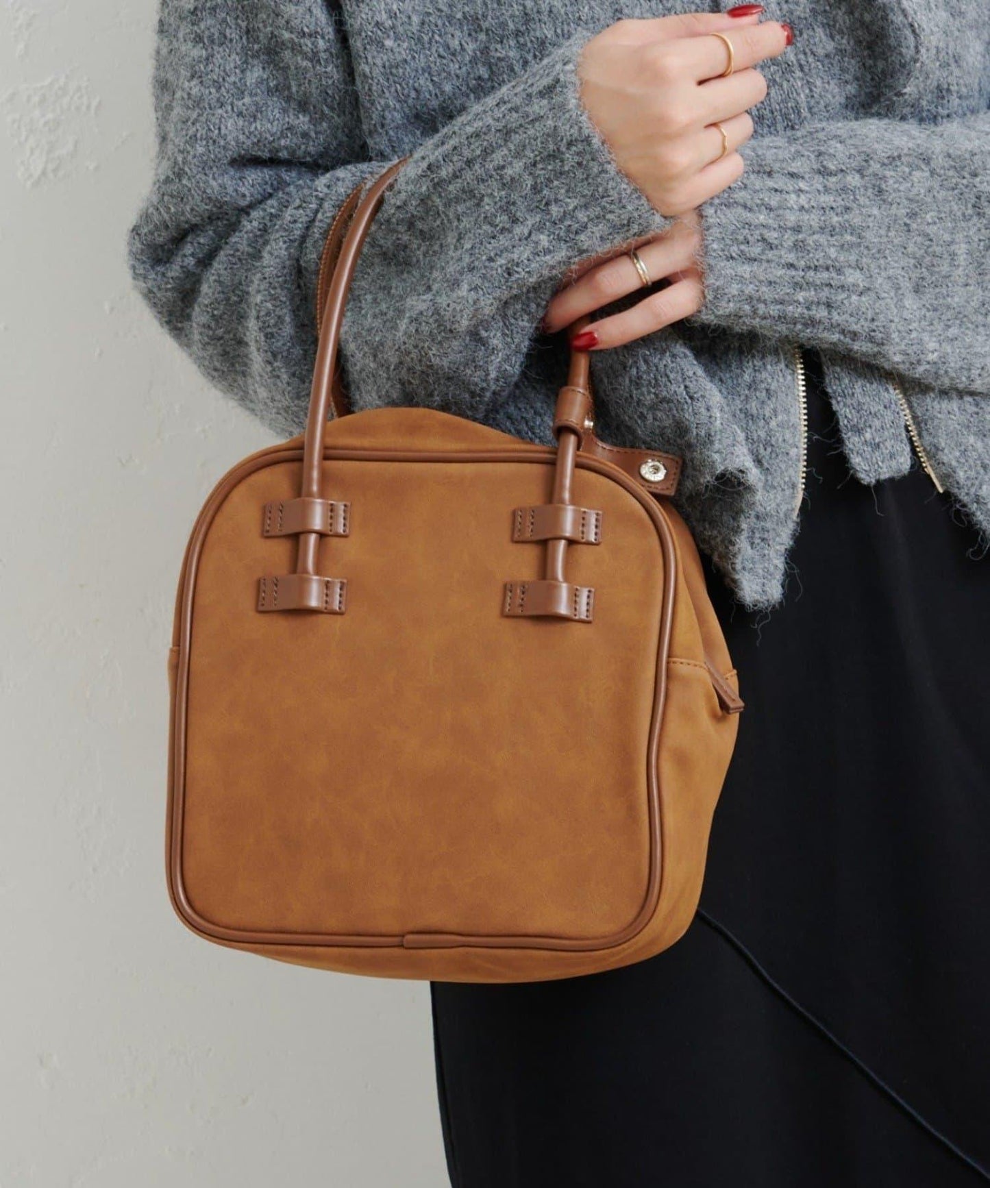 【Kastane】B方形基礎手提包