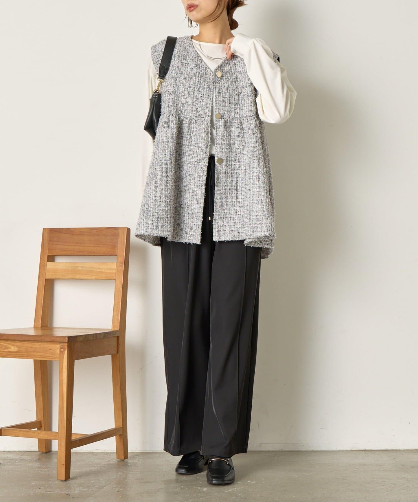 【さわゆい企畫】粗花呢荷葉邊馬甲