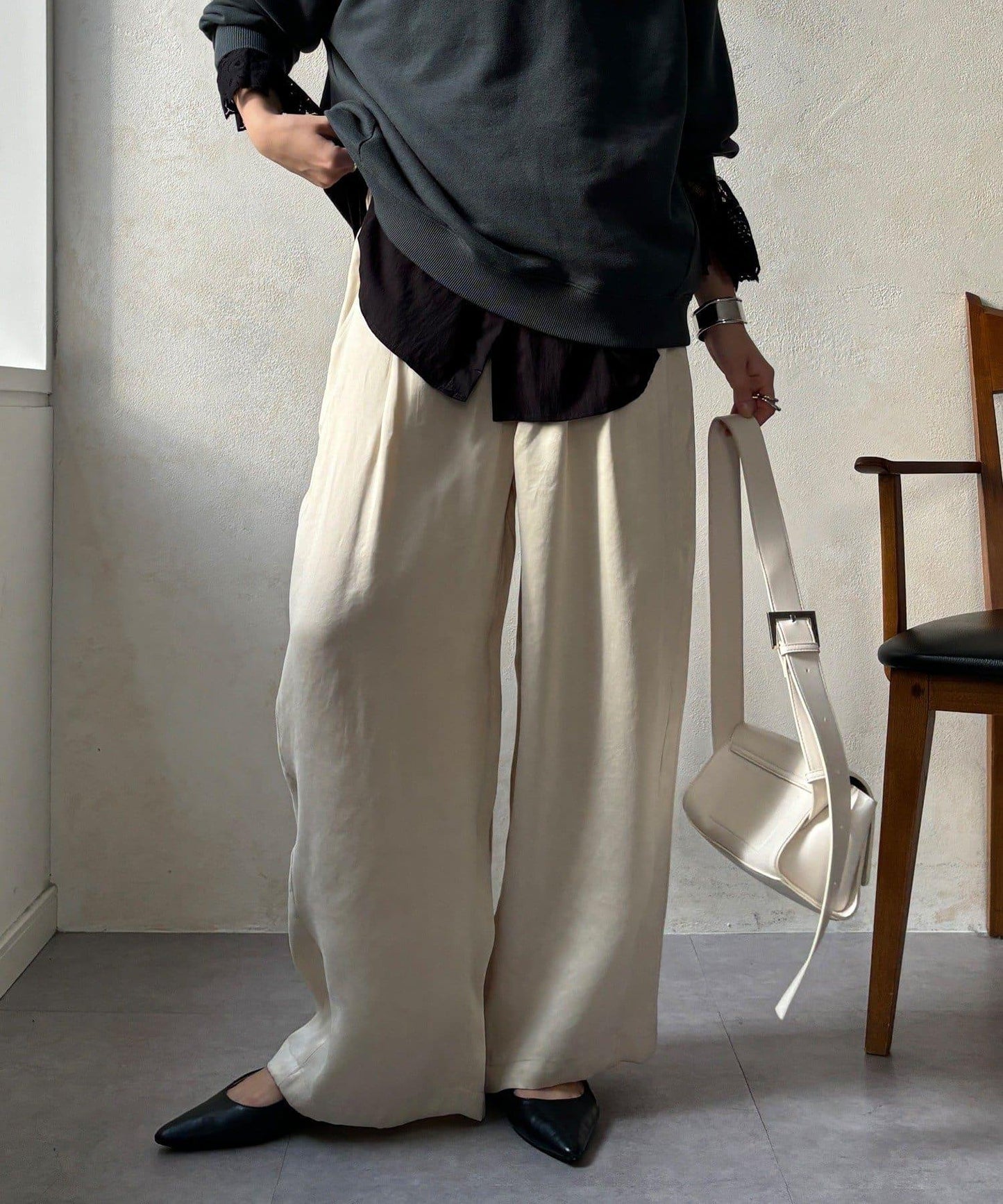 【DouDou】纖維寬鬆休閒褲