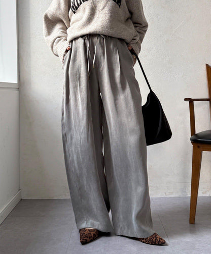 【DouDou】纖維寬鬆休閒褲