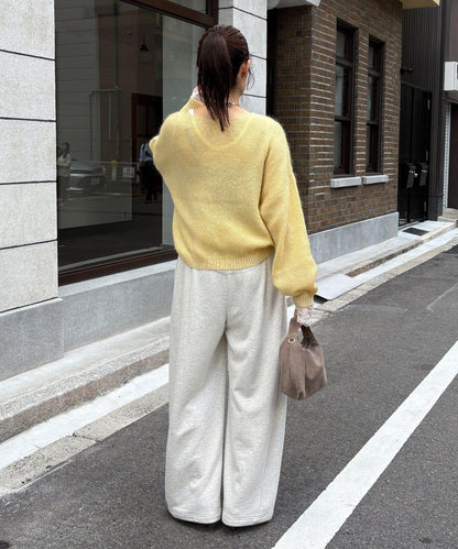 馬海毛混紡套頭衫