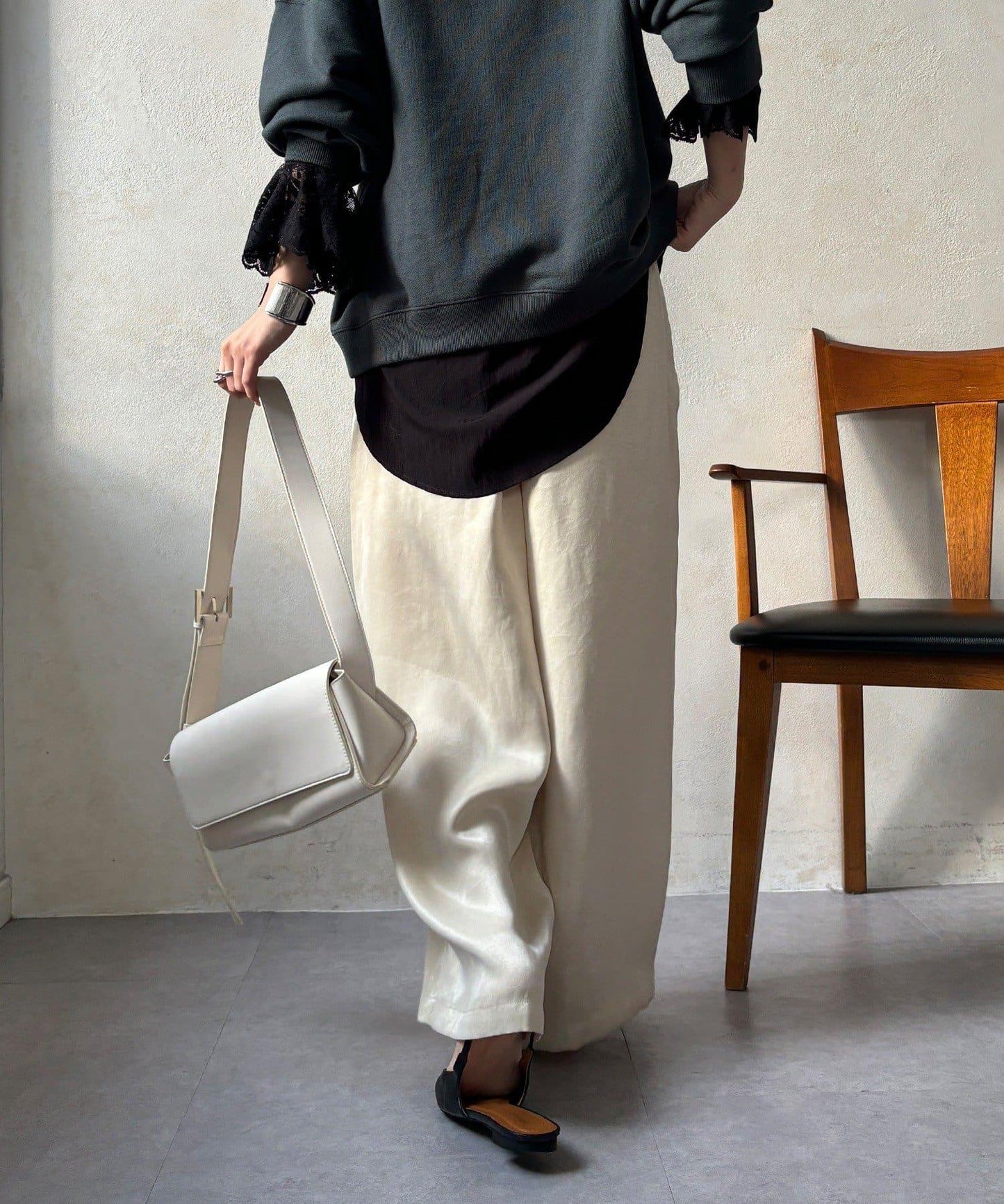 【DouDou】纖維寬鬆休閒褲