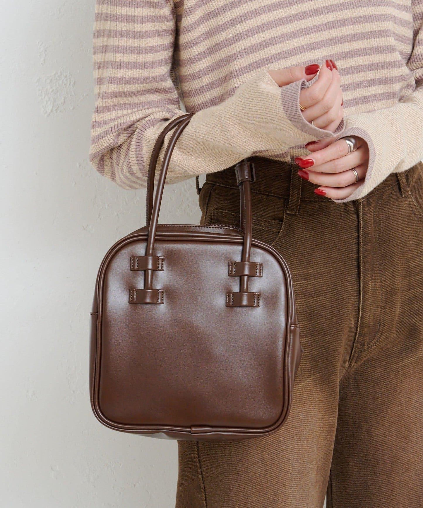 【Kastane】B方形基礎手提包