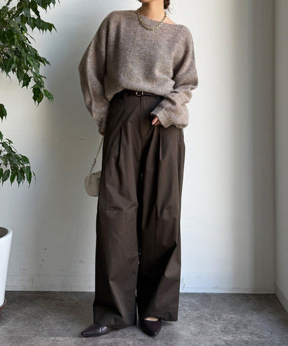 馬海毛混紡套頭衫