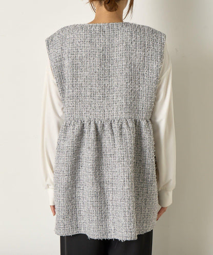 【さわゆい企畫】粗花呢荷葉邊馬甲