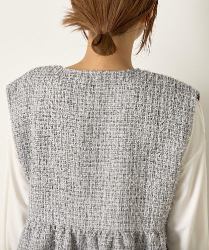 【さわゆい企畫】粗花呢荷葉邊馬甲