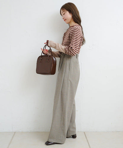 【4色可選】B 條紋指孔針織上衣