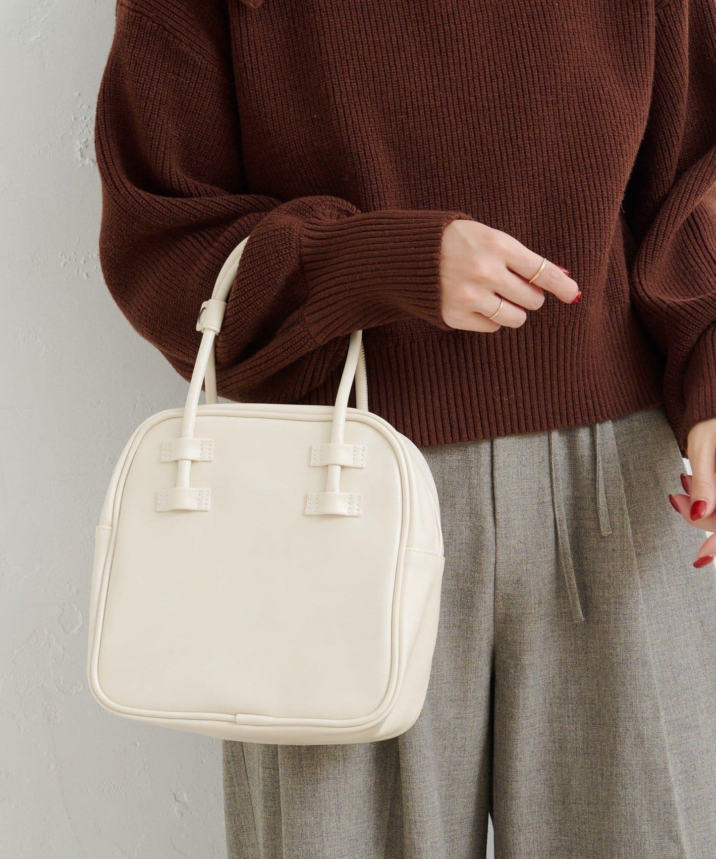 【Kastane】B方形基礎手提包