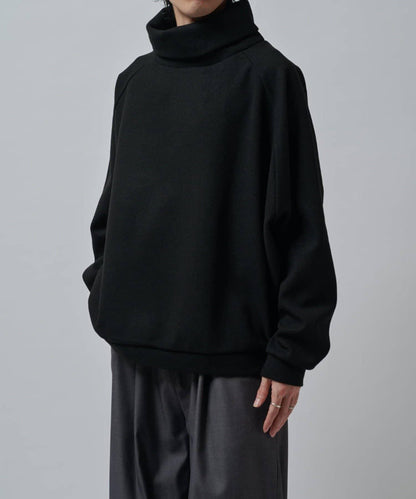 插肩袖高領針織衫