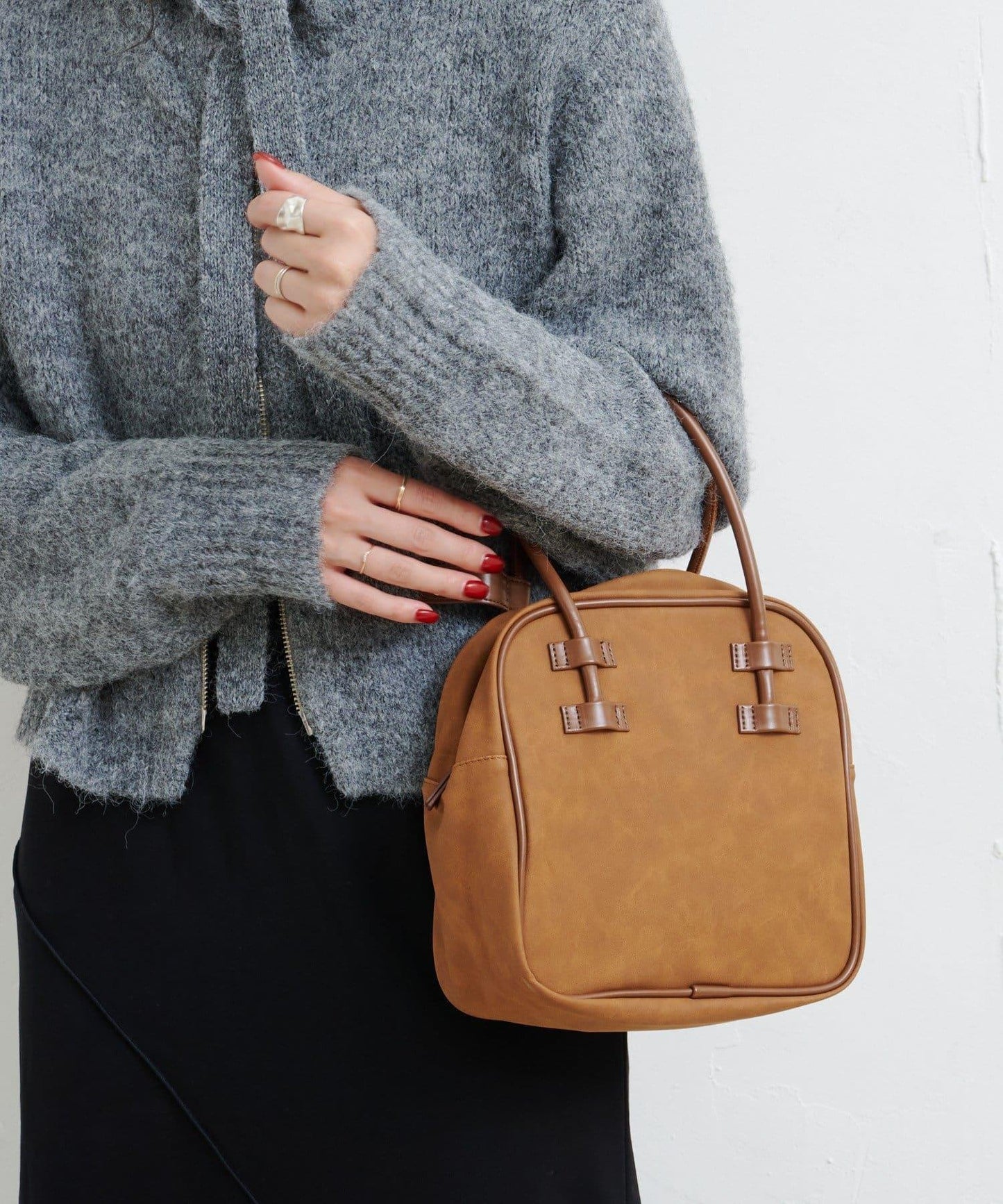 【Kastane】B方形基礎手提包