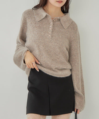 帶領長袖針織衫