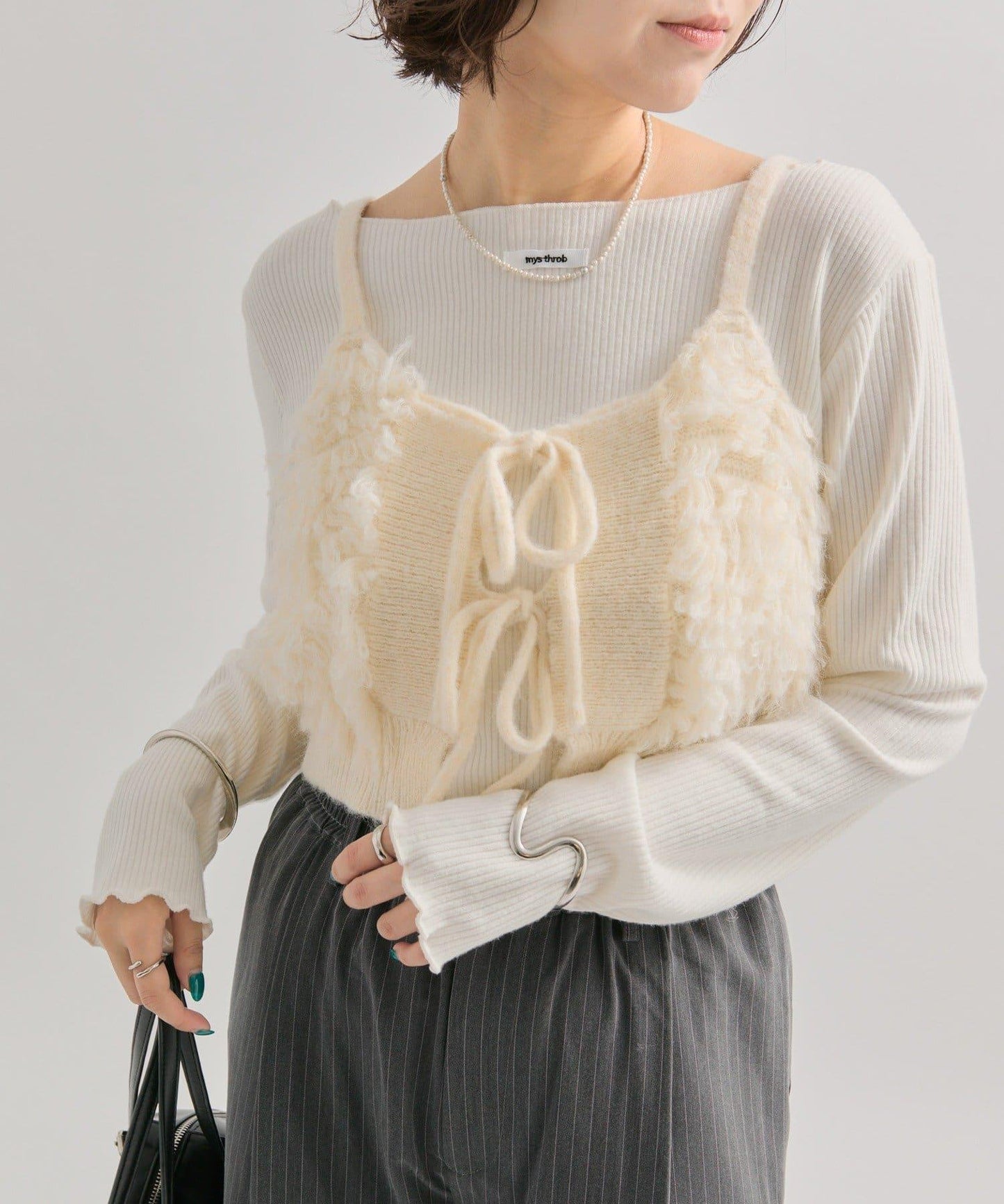 2WAY針織吊帶背心