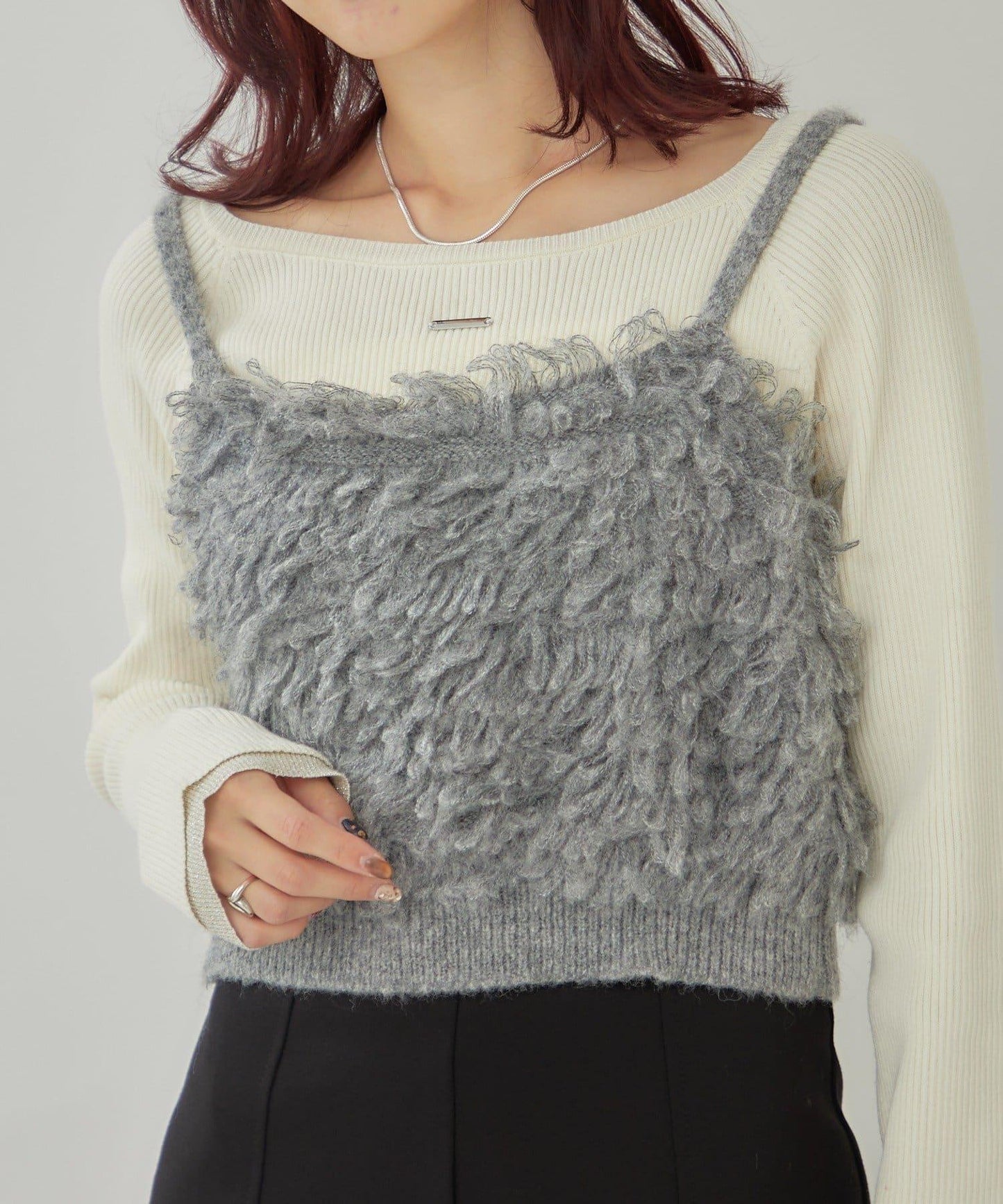 2WAY針織吊帶背心