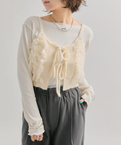 2WAY針織吊帶背心