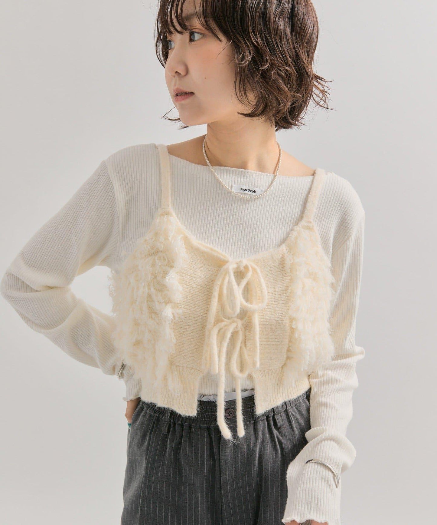 2WAY針織吊帶背心