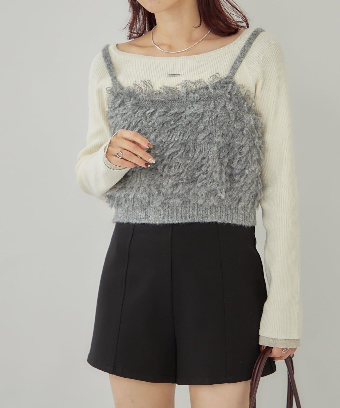 2WAY針織吊帶背心