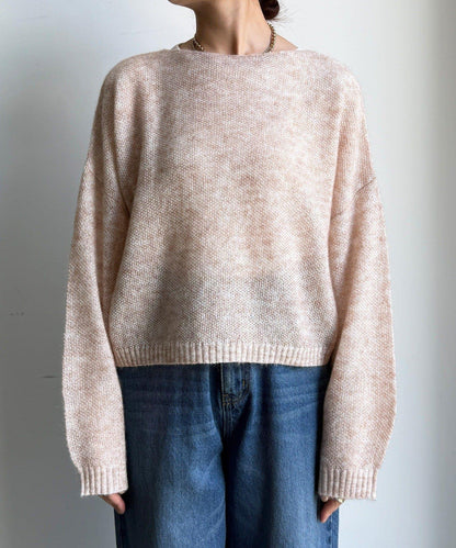 馬海毛混紡套頭衫