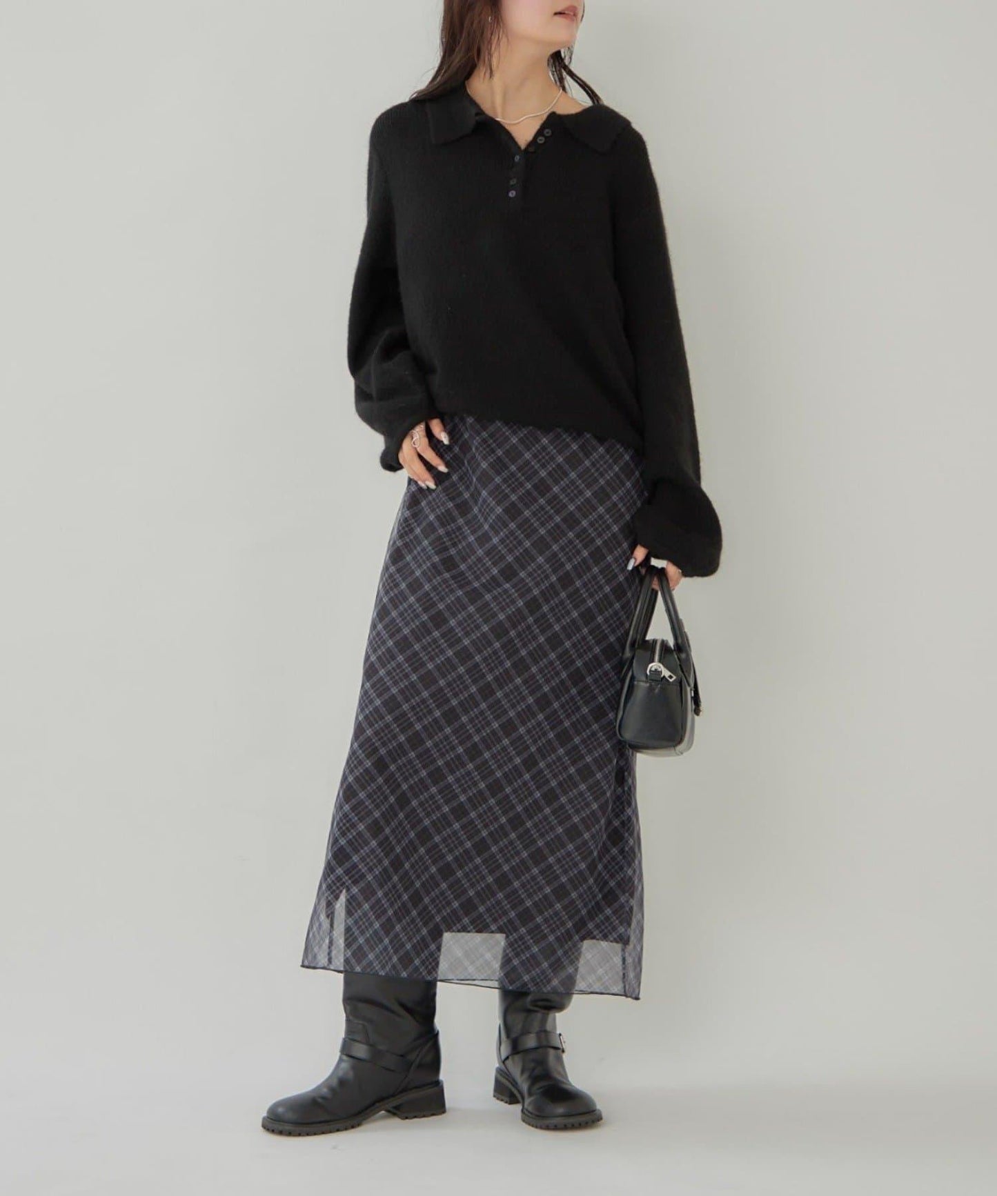 帶領長袖針織衫