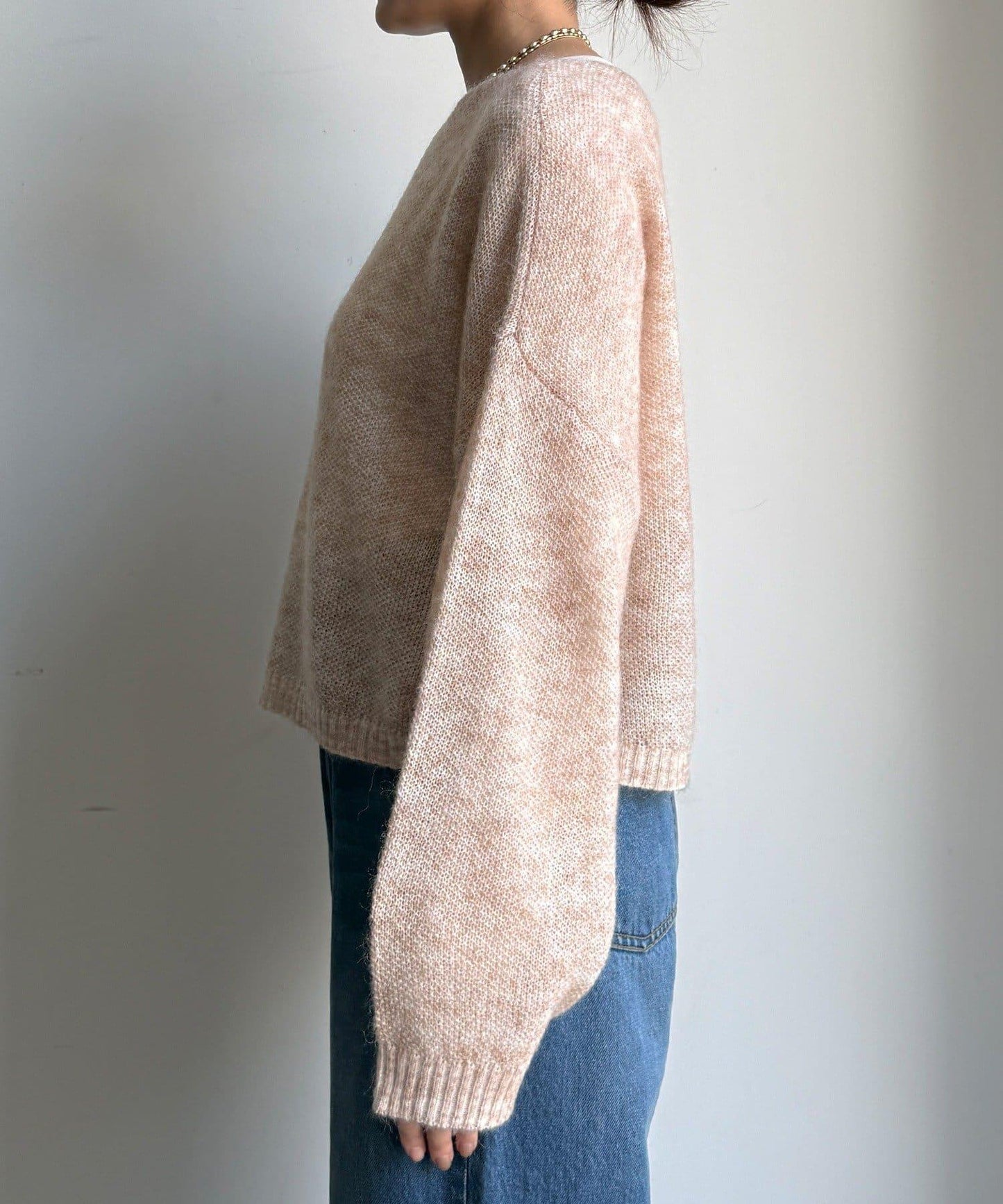 馬海毛混紡套頭衫