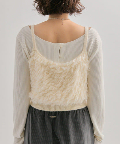 2WAY針織吊帶背心